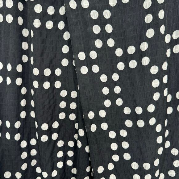 Anthropologie Eva Franco Palazzo Pants Black White Polka Dot Work Boho Size 4 - Picture 8 of 16